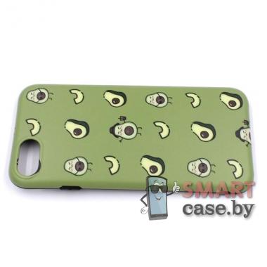 Силиконовый чехол IMD Fruits для iPhone 7/8/SE 2020 (Авокадо)