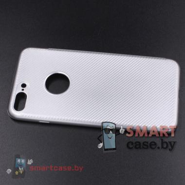 Силиконовый чехол для iPhone 6 Plus (серебристый)