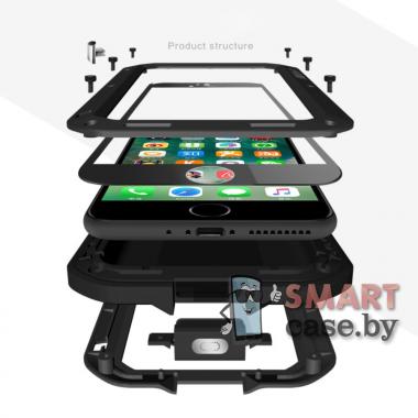 Противоударный чехол Love Mei для iPhone 7/8 (чёрный)