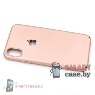 Пластиковый чехол для iPhone X/XS (золотой)