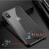 Магнитный чехол для iPhone X/XS алюминий + пластик (прозрачно-чёрный)