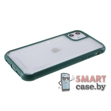 Защитный матовый чехол для iPhone 11 (6.1) (Зелёный)
