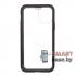 Магнитный двусторонний чехол LUPHIE для iPhone 11 (6.1) алюминий + пластик (прозрачно-чёрный)