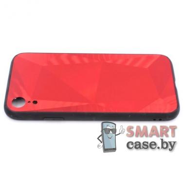 Стеклянный 3D чехол для iPhone XR (Красный)