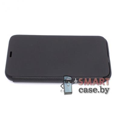 Чехол-книга Leather Cover для iPhone XS Max (Чёрный)