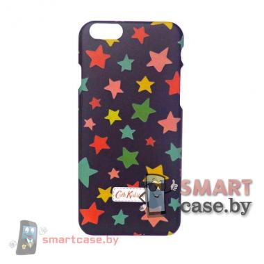 Чехол - накладка для iPhone 6 Cath Kidston (черная с цветными звездами)