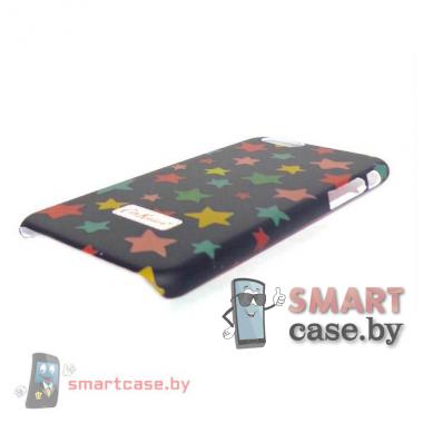 Чехол - накладка для iPhone 6 Cath Kidston (черная с цветными звездами)