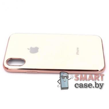 Силиконовый матовый чехол Cool Case для iPhone X/XS (Бежевый)