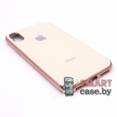 Силиконовый матовый чехол Cool Case для iPhone X/XS (Бежевый)