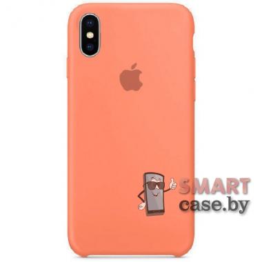 Силиконовый чехол Silicone Cover для iPhone X/XS (персиковый)