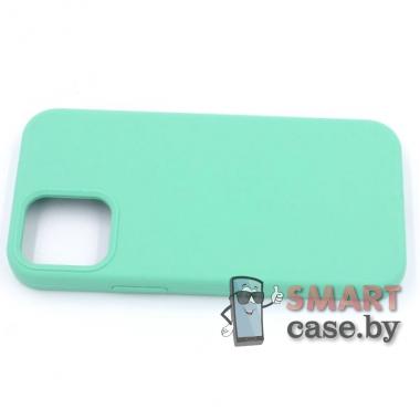 Cиликоновый чехол Silicone Case для iPhone 12 mini (Светло-зелёный)