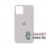 Cиликоновый чехол Silicone Case для iPhone 12 mini с яблоком (Бежевый)