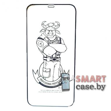 Защитное стекло для iPhone 12 Pro Max Full Glue 10H (Чёрное)
