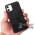 Кожаный чехол Crazy Horse для Apple iPhone 12/12 Pro (Чёрный)