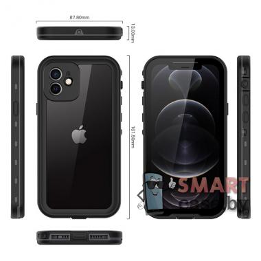 Противоударный водонепроницаемый чехол REDPEPPER IP68 для iPhone 12/12 Pro (Чёрный)