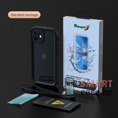 Противоударный водонепроницаемый чехол REDPEPPER IP68 для iPhone 12/12 Pro (Чёрный)
