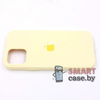 Силиконовый чехол Silicone Case для iPhone 12/12 Pro (Светло-жёлтый)