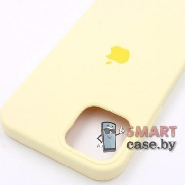 Силиконовый чехол Silicone Case для iPhone 12/12 Pro (Светло-жёлтый)
