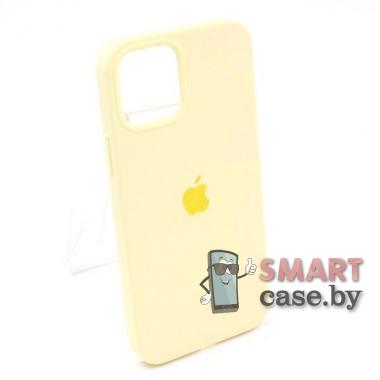 Силиконовый чехол Silicone Case для iPhone 12/12 Pro (Светло-жёлтый)