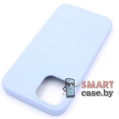 Силиконовый чехол Silicone Case для iPhone 12/12 Pro (Нежно-голубой)