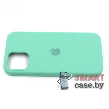Силиконовый чехол Silicone Case для iPhone 12 Pro Max (Светло-зелёный)
