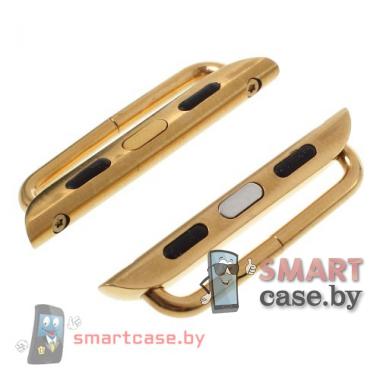 Адаптер для ремешка Apple Watch 38мм 1/2/3 Series + отвертка (золото)