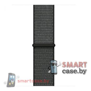 Ремешок из плетёного нейлона для Apple Watch Series 3/2/1 42мм, 44мм (чёрный)