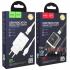 Зарядное устройство Hoco N1 блок питания 1USB, 5V, 2.4A + Type-C 100 см (Черный)