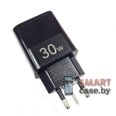 Блок питания Profit ES-D61 USB + Type C 30W быстрая зарядка (Чёрный)