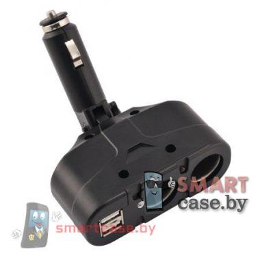 АЗУ разветвитель 2 х 12v / 24v + 2 USB с изменяемым углом наклона