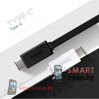 Кабель Type C - USB Remax RT-C1 плоский 1000мм USB 3.0 (белый)
