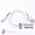 Кабель Type C - USB для зарядки и синхронизации 100см, с пружинками (Белый)