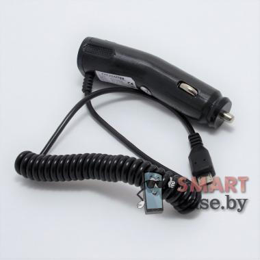 Автомобильное зарядное устройство micro USB 2.1A (черное)