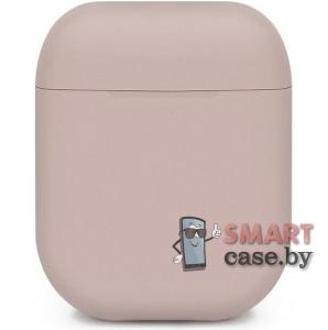 Чехол для Apple Airpods 1/2 Protective Case (Пудровый)