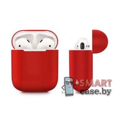 Чехол для Apple Airpods Silicone Case Protection (красный)