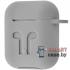 Чехол для Apple Airpods Silicone Case (серый)