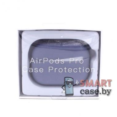 Силиконовый противоударный чехол для Apple AirPods Pro (темно-лавандовый)