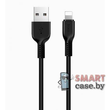 Дата-кабель Hoco X20 Snowy Spirit USB - Lightning 2.4A 300 см (чёрный)