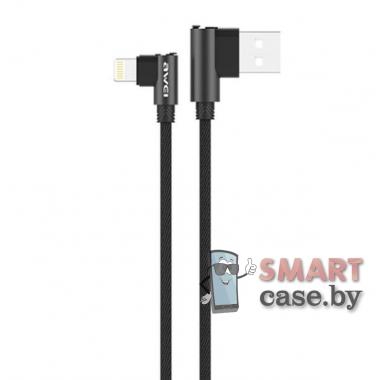 Дата-Кабель Awei CL-34 USB - Lightning 2.4A 150 см (Черный)