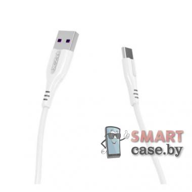 Дата кабель Type-C USB PZX V142, 2.1A для зарядки и синхронизации (Белый)