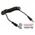 Кабель AUX 3.5 mm Jack Profit AU852 100 см пружинка (черный)