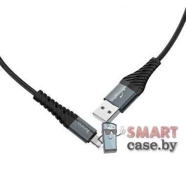 Кабель Hoco X38 Lightning - USB для зарядки и синхронизации 25 см, 2.4A (плетенный)