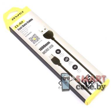 Кабель Micro USB - USB Awei CL-61, 2.5 А, 100 см (чёрный)