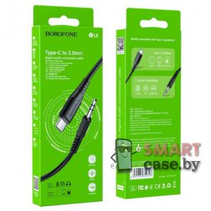 Кабель Borofone BL8, AUX - Type-C, 100 см (чёрный)