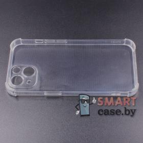 Усиленный силиконовый чехол для iPhone 13 mini (Прозрачный)