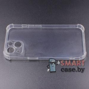 Усиленный силиконовый чехол для iPhone 13 mini (Прозрачный)
