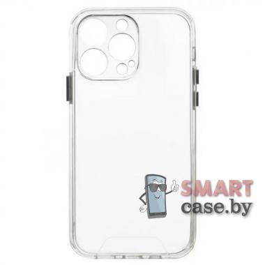 Чехол Space Collection для iPhone 13 Pro Max, пластик+силикон (прозрачный)