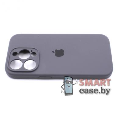 Силиконовый чехол для iPhone 14 Pro Full Camera Silicone Case (серый)