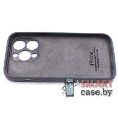 Силиконовый чехол для iPhone 14 Pro Full Camera Silicone Case (серый)