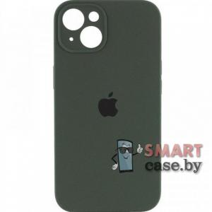 Силиконовый чехол для iPhone 14 Full Camera Silicone Case (зелёный лес)